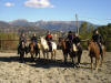 Un groupe de cavalier avec vue sur la Valle du Paillon, et que vive le beau temps en rgion PACA.